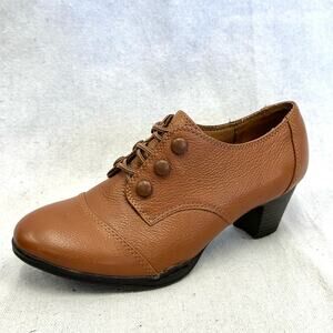 Montana Artisan Crafted  Brown Cap Toe Slip On Bootie Edwardian style size 5.5